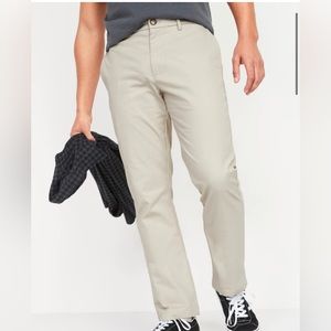 Men’s Old NAVY khaki tan pants, ultimate straight leg, 28x30, 28” waist 28